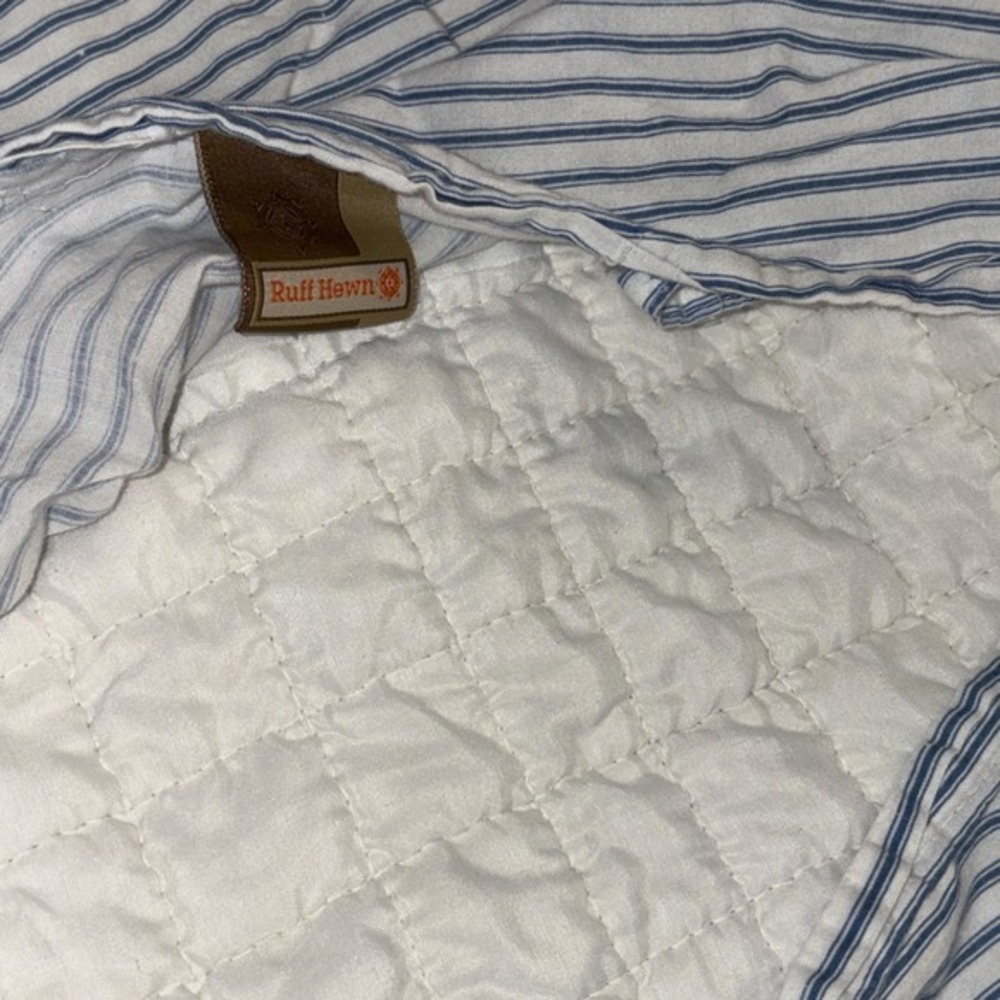 Ruff Hewn Farmhouse Pair Quilted Patchwork Pillow Shams - Picture 8 of 9